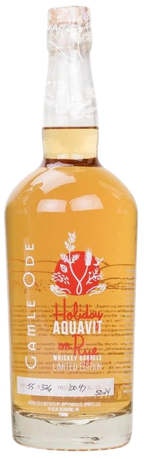 Gamle Ode Holiday Aquavit on Rye Whiskey Barrels