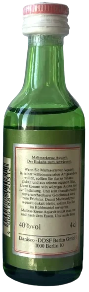 Malteserkreuz Aquavit — back