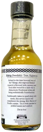 Riktig Aquavit Caraway — back