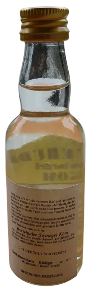 Buxtehuder Swinegel Köm Aquavit — back